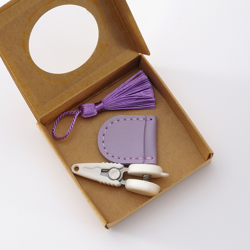 Precision Embroidery Scissors Mini Sewing Snips With Cover Portable Craft Tool 6