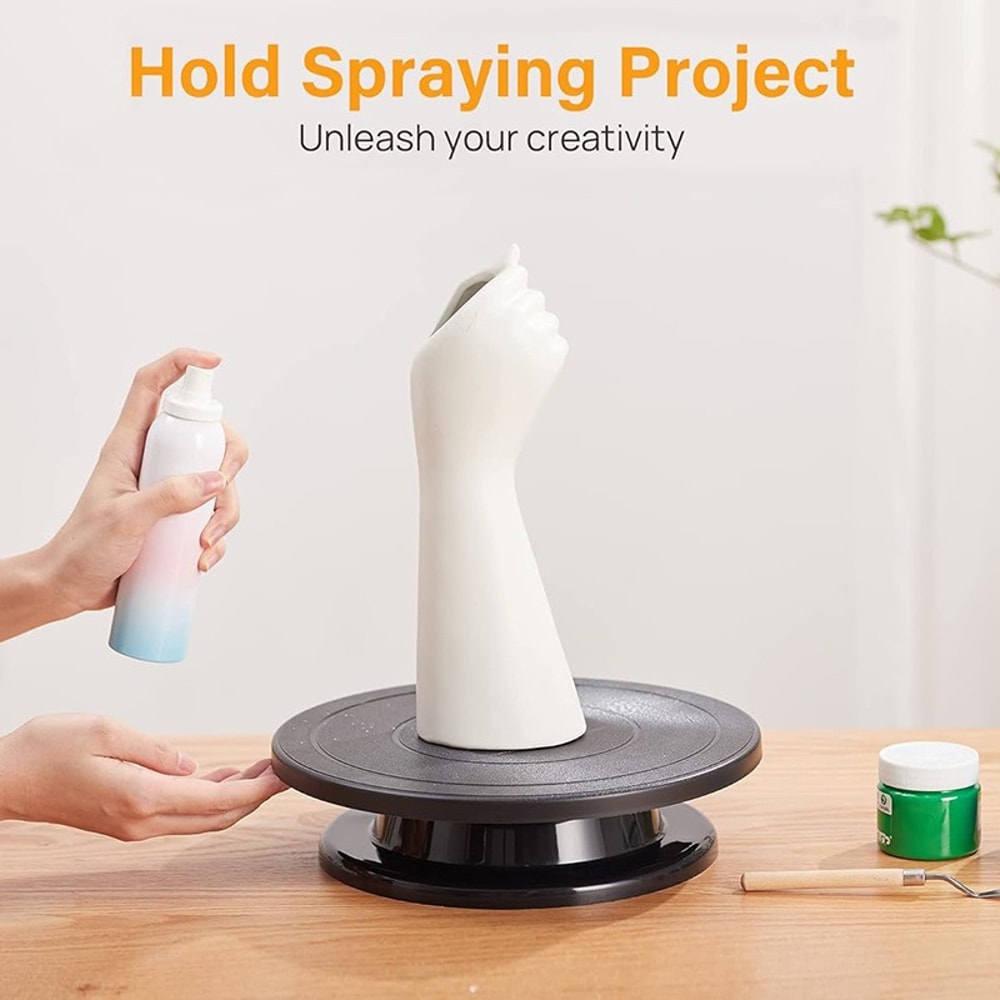 Rotating Pottery Wheel Turntable For Clay Sculpting Cake Decorating 4