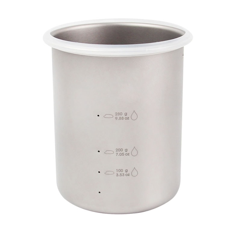 Titanium Camping Pot Ultralight Backpacking Cookware And Portable Rice Steamer Mug 6