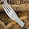 Folding Titanium Camping Fork Lightweight Portable Travel Utensil for Outdoor Dining