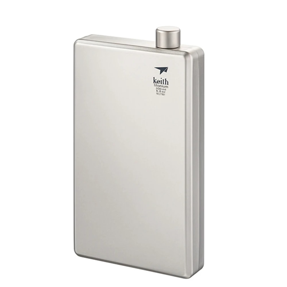 Camping Hip Flask Portable Titanium Flask For Travel Hiking Outdoor Use 0