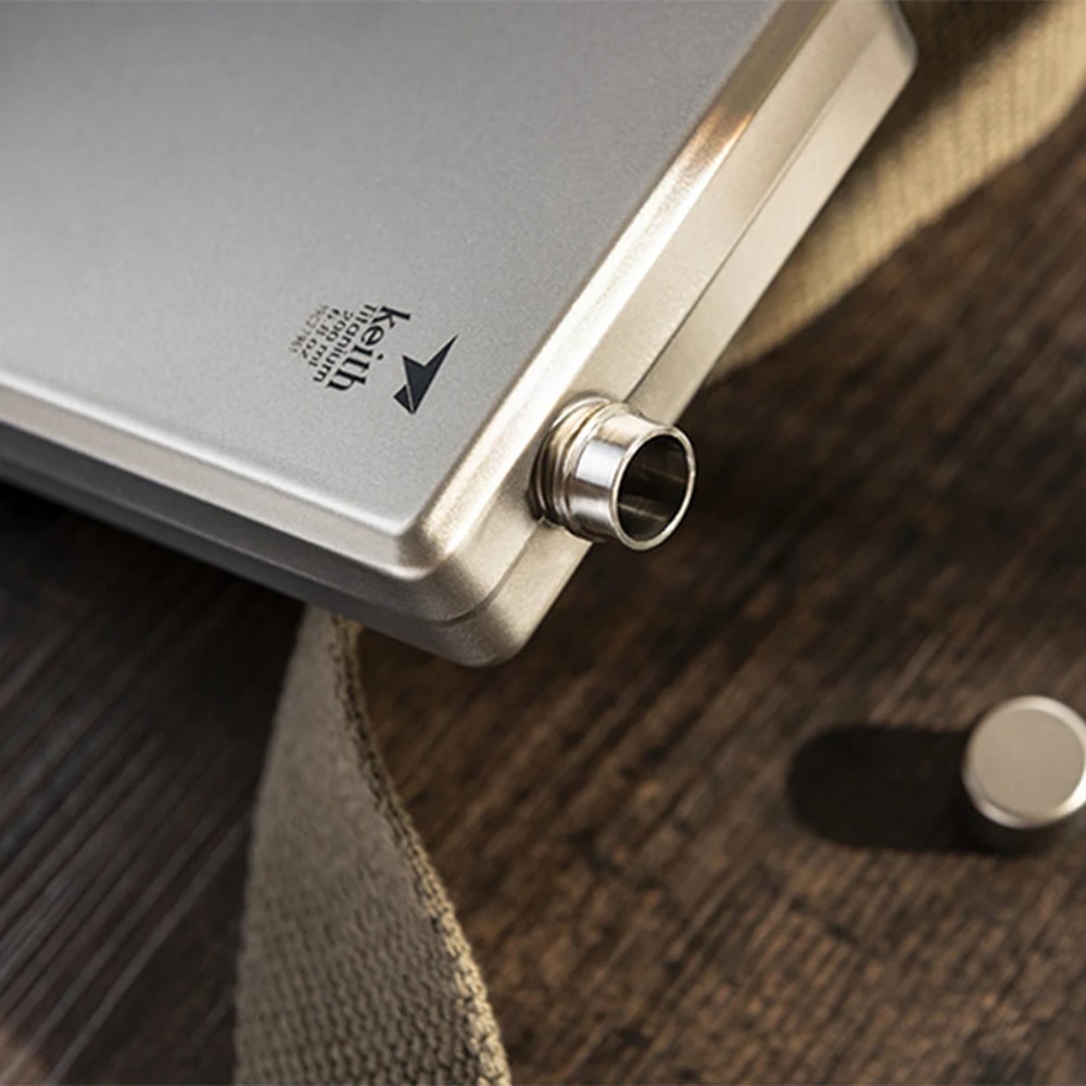 Camping Hip Flask Portable Titanium Flask For Travel Hiking Outdoor Use 3