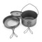 Camping Cookware Set Ultra Lightweight Pot & Pan for Backpacking Hiking Cooking
