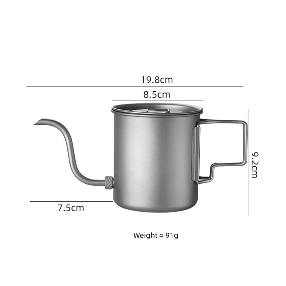Pour Over Coffee Kettle With Gooseneck Spout Portable Camping Coffee Maker 3