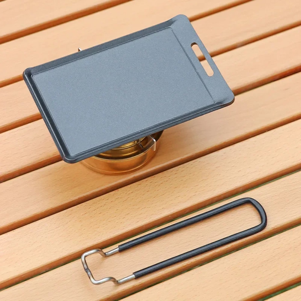 Portable Camping Grill Pan Mini BBQ Frying Pan For Outdoor Cooking Backpacking 3