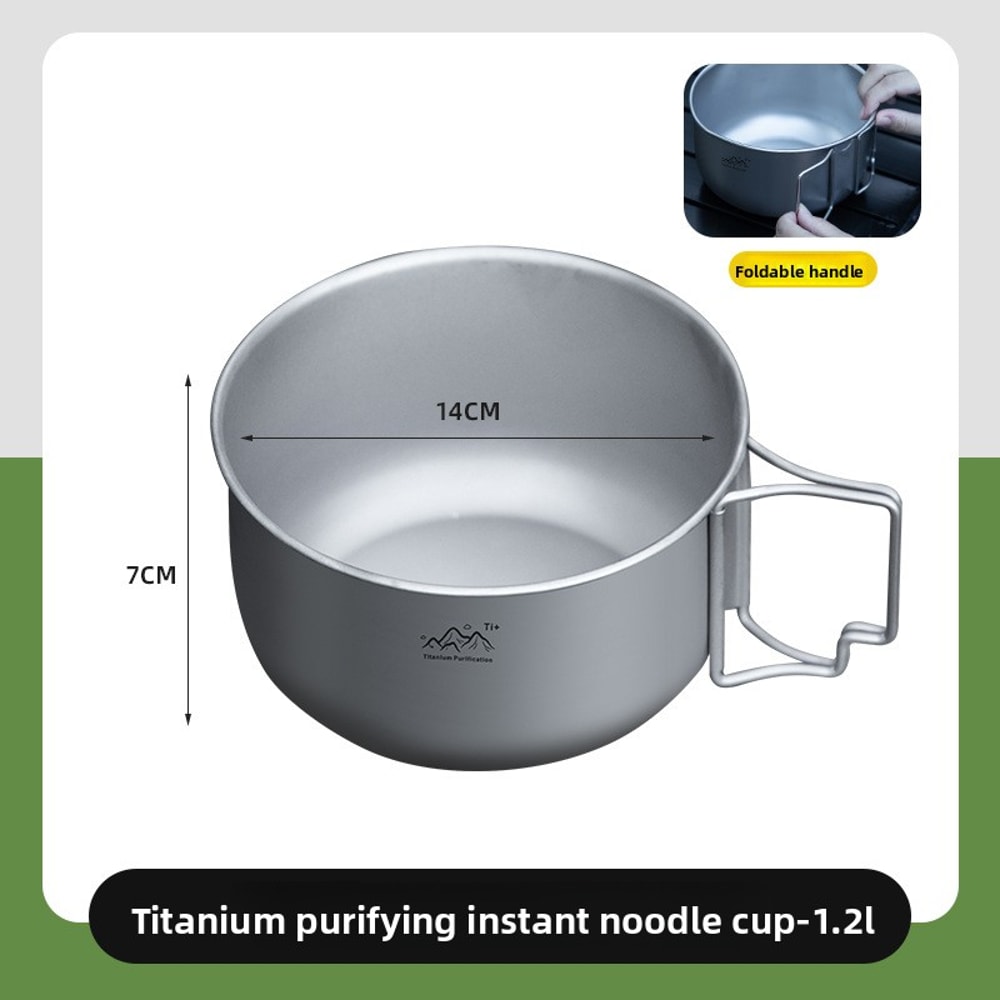 Ultralight Titanium Camping Pot For Backpacking And Outdoor Cooking 2