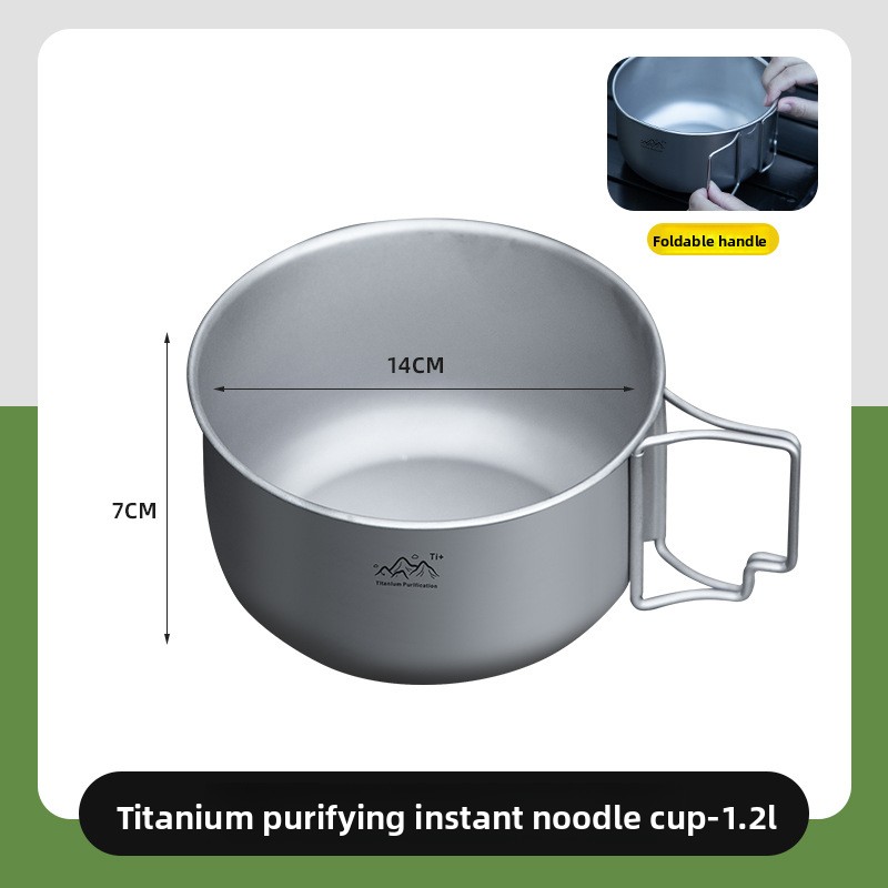 Ultralight Titanium Camping Pot For Backpacking And Outdoor Cooking 2