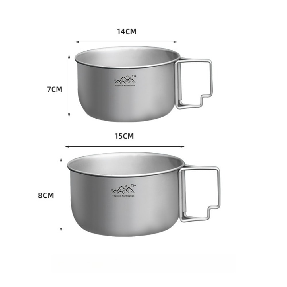 Ultralight Titanium Camping Pot For Backpacking And Outdoor Cooking 3