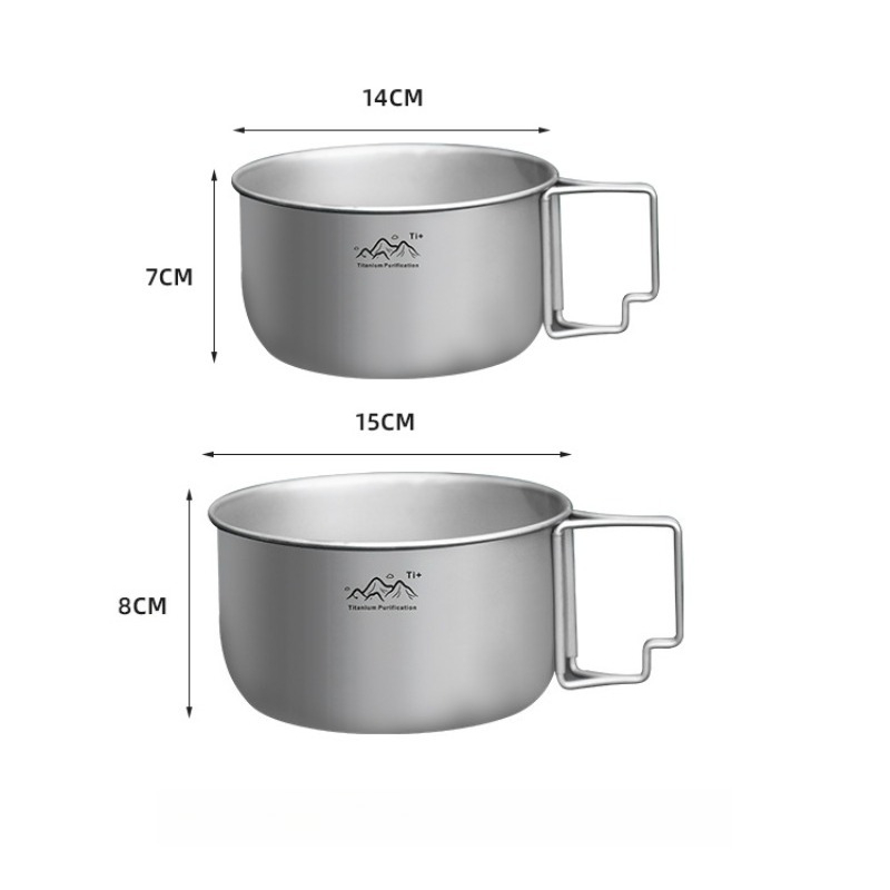 Ultralight Titanium Camping Pot For Backpacking And Outdoor Cooking 3