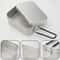 Portable Aluminum Camping Bento Box Mess Kit With Foldable Handles 8