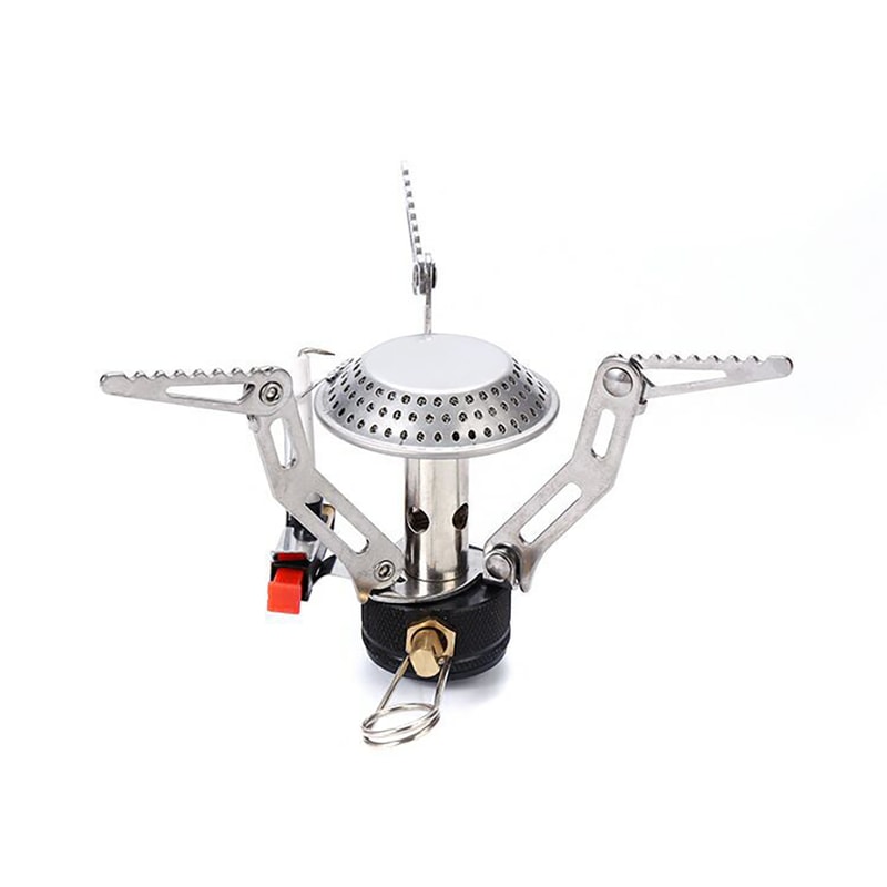 Portable Camping Gas Stove With Heater Foldable Outdoor Burner For Hiking Picnic Survival Cooking 4