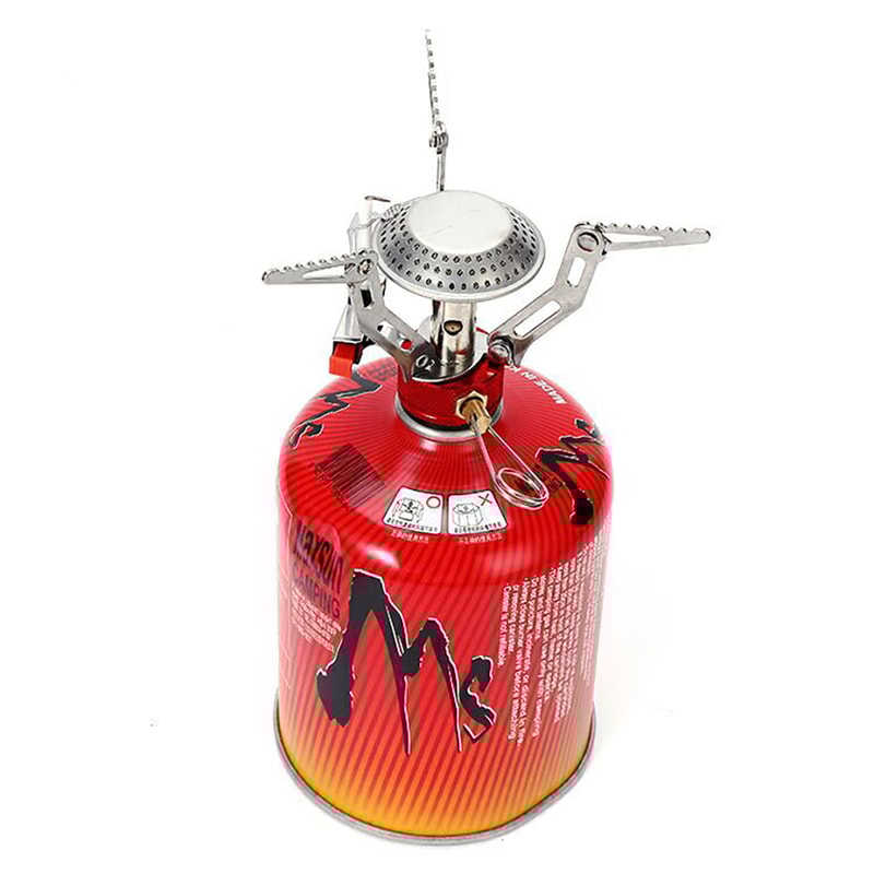 Portable Camping Gas Stove With Heater Foldable Outdoor Burner For Hiking Picnic Survival Cooking 6