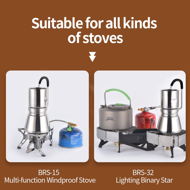 Portable Stainless Steel Camping Coffee Maker Moka Pot With Grinder 3