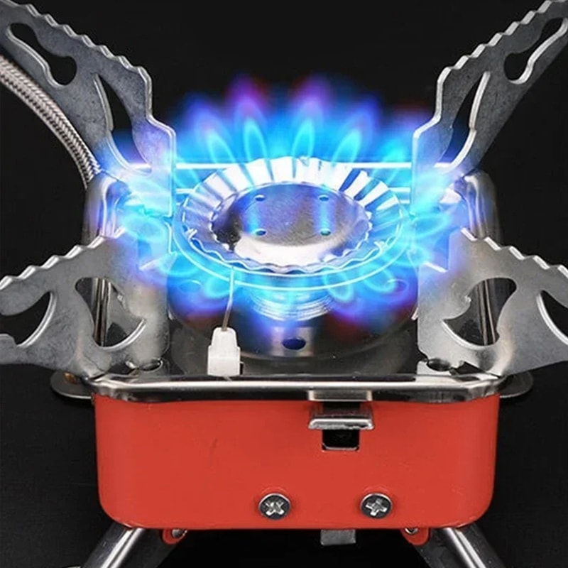 Camping Stove Folding Gas Burner Compact Backpacking Stove for Outdoor Cooking