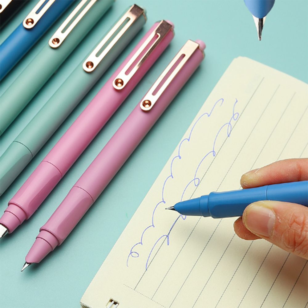 Retractable Fountain Pen With Ink Cartridges For Smooth Calligraphy Writing 3