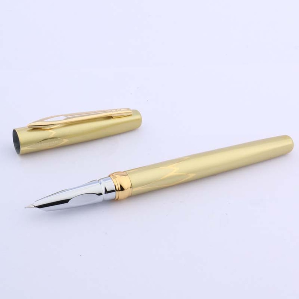Luxury Fountain Pen With Gold Trim Fine Nib Elegant Writing Gift Pen 8