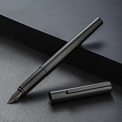 extra fine nib fountain pen stainless steel black luxury writing pen for office and calligraphy