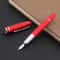 Luxury Red Fountain Pen Medium Nib Elegant Calligraphy Writing Gift Pen 5