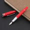 Luxury Red Fountain Pen Medium Nib Elegant Calligraphy Writing Gift Pen 5