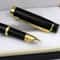 Luxury Metal Fountain Pen Golden Black Medium Nib Writing Gift 2