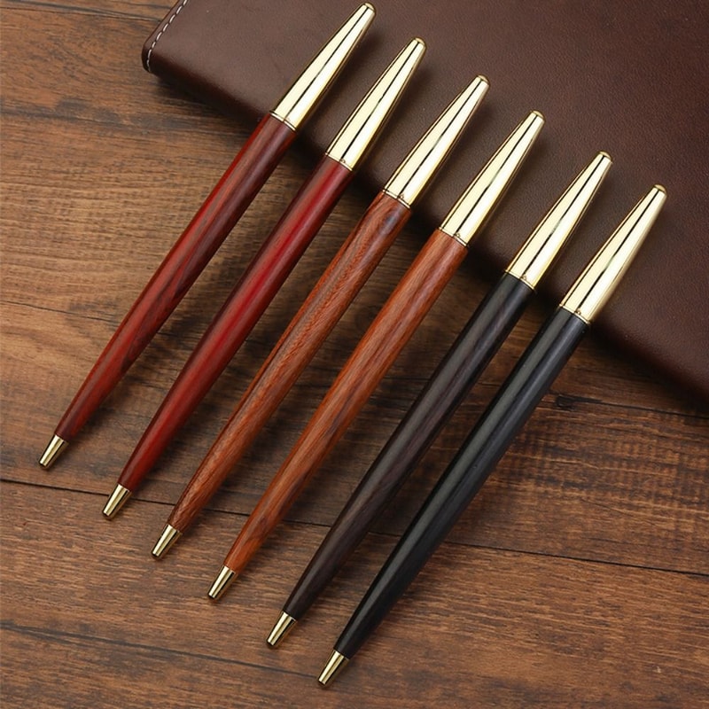 Luxury Wood Fountain Pen Smooth Ink Business Signature Writing Pen 2