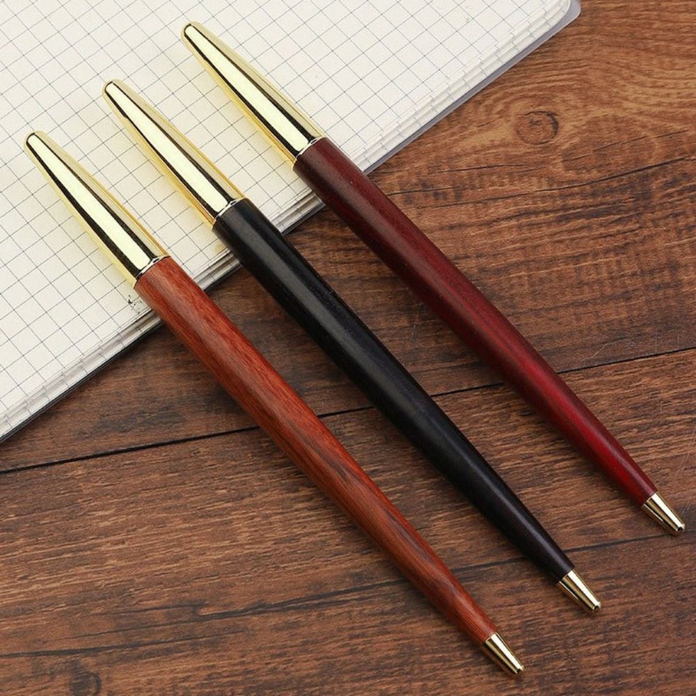 Luxury Wood Fountain Pen Smooth Ink Business Signature Writing Pen 7