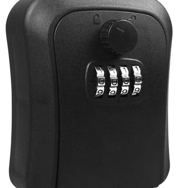 Wall Mounted Key Lock Box With Digit Code Weatherproof Key Safe Box For Home Rentals 5