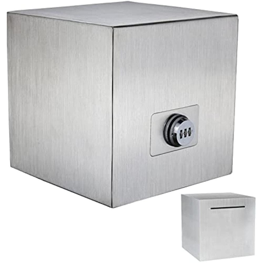 SecureLock Metal Bank With Password Reusable Adult Savings Box 0