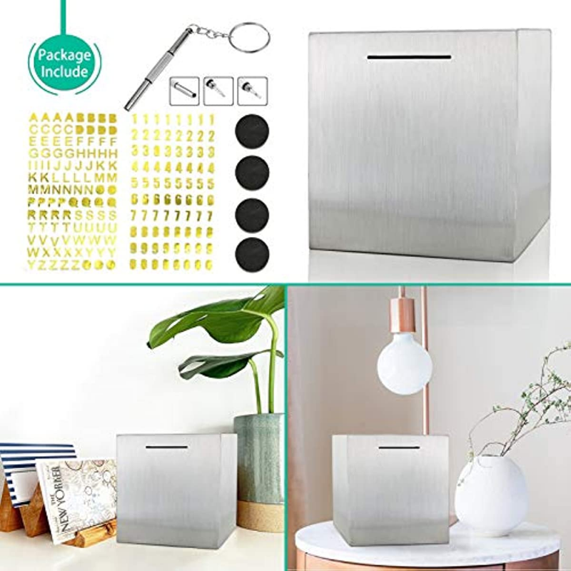 SecureLock Metal Bank With Password Reusable Adult Savings Box 5