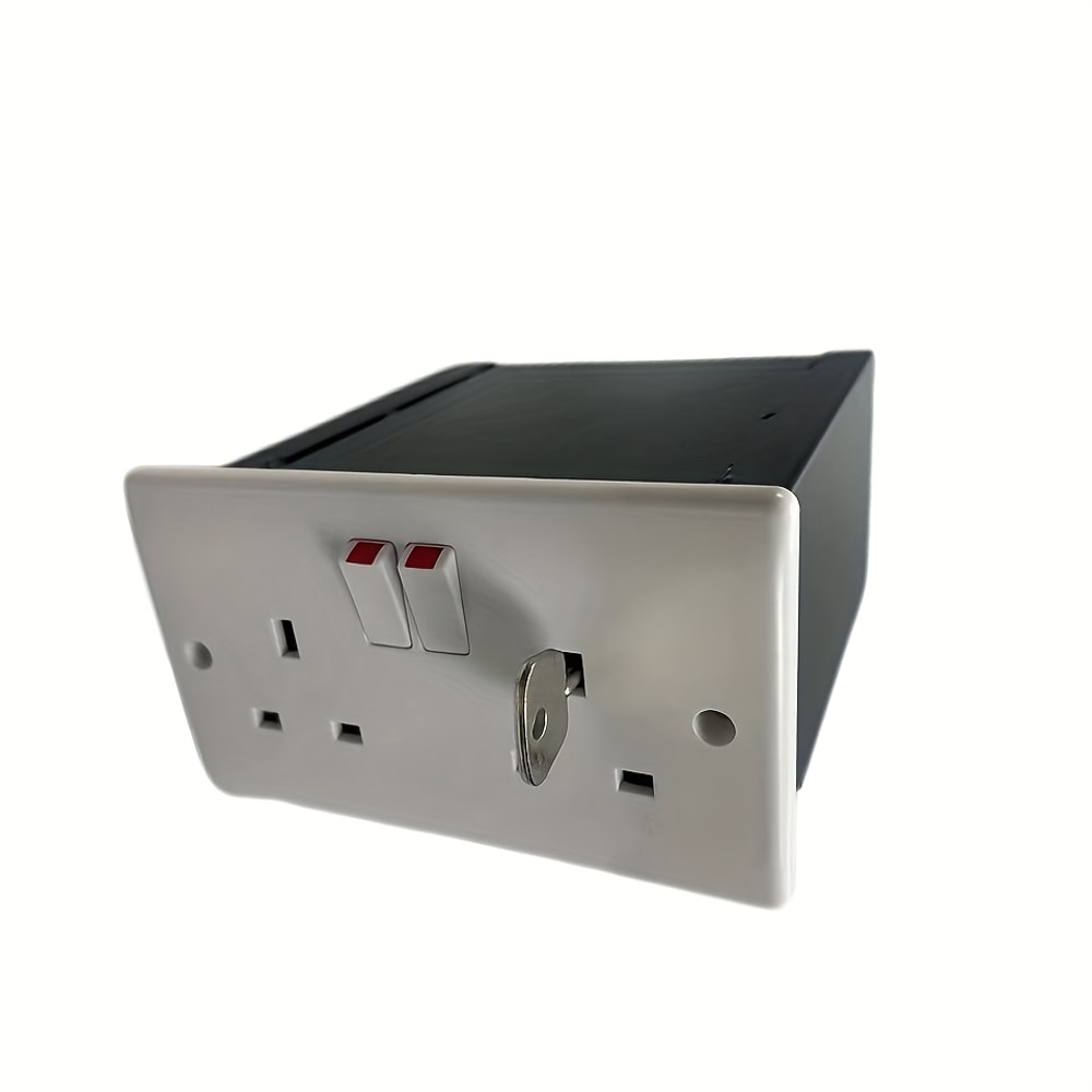 Hidden Wall Safe Socket Box Concealed Outlet Safe for Cash Jewelry Storage