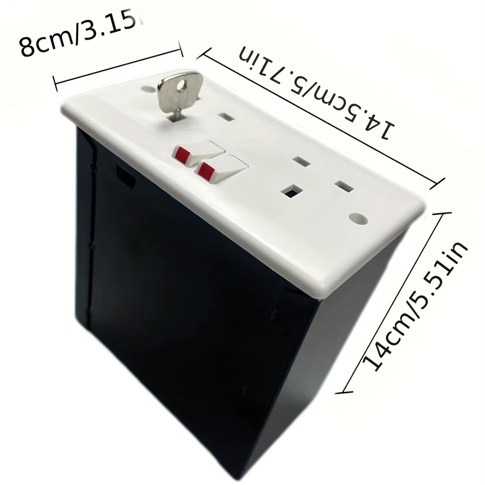 Hidden Wall Safe Socket Box Concealed Outlet Safe for Cash Jewelry Storage
