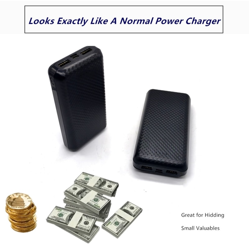 Discreet Power Bank Storage Box Hidden Cigarette Case Organizer Large Capacity 2