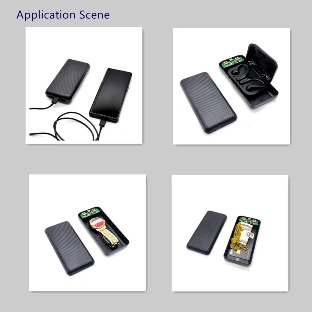 Discreet Power Bank Storage Box Hidden Cigarette Case Organizer Large Capacity 3