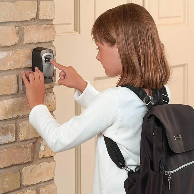 SecureGuard Wall Mounted Key Safe Lock Box With Combination For Outdoor Key Storage 1