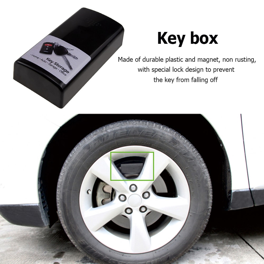 Magnetic Hidden Key Holder Box For Car Secure Outdoor Key Safe Case 1