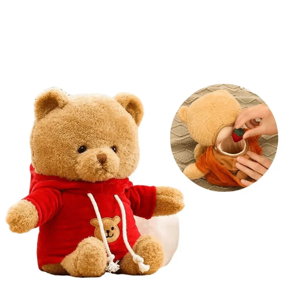 Hidden Safe Teddy Bear Plush With Secret Storage Pocket For Money Jewelry Gifts 2
