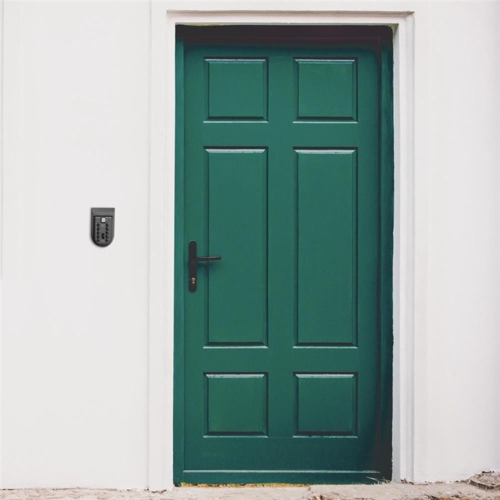 Outdoor Key Lock Box Wall Mounted Combination Safe Secure Key Storage