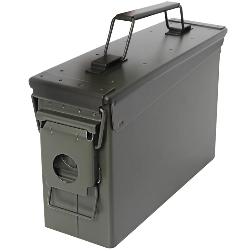 Heavy Duty Metal Ammo Can Waterproof Steel Storage Box for Ammo Tools and Valuables