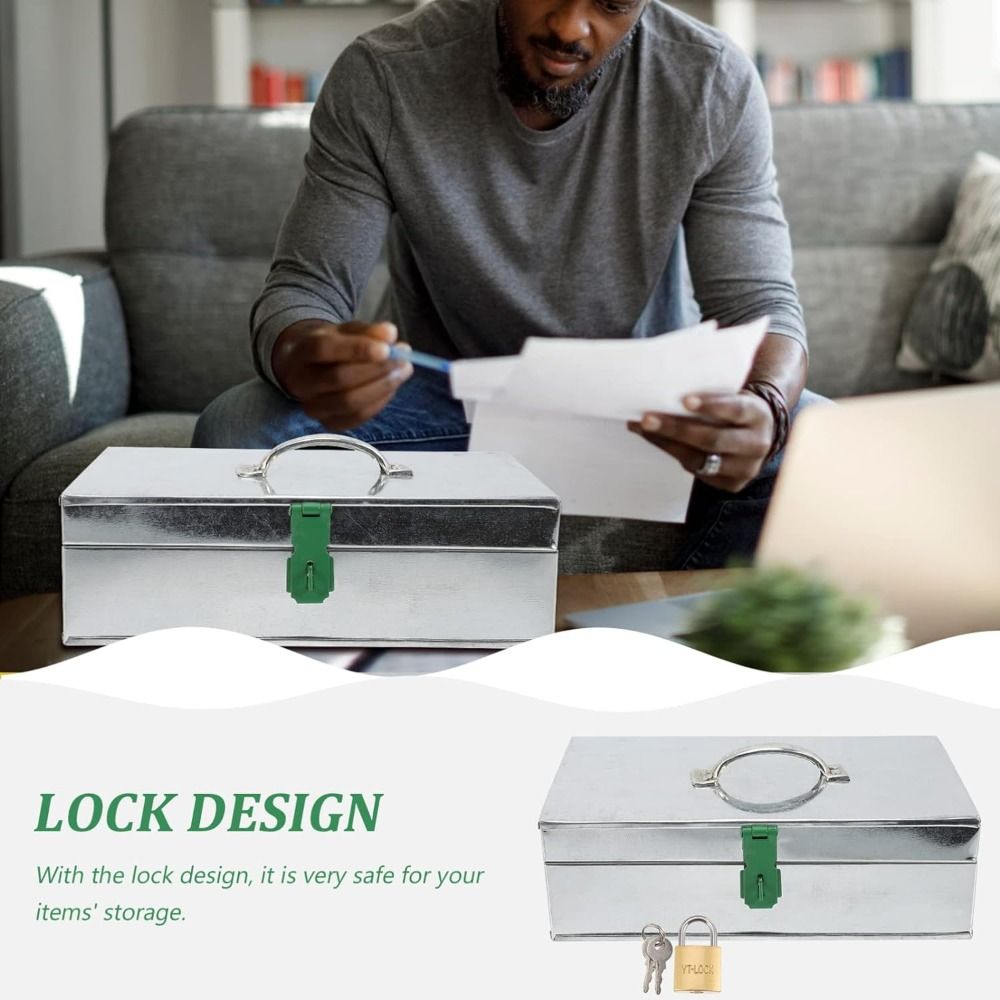 Premium Fireproof Metal Document Safe Box For Secure Storage 1