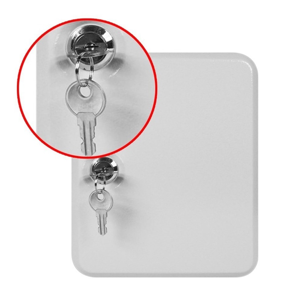 Heavy Duty Lockable Key Cabinet Wall Mount With Hooks Tags 1