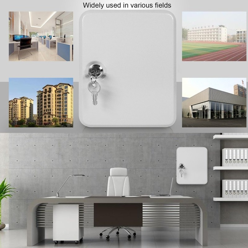 Heavy Duty Lockable Key Cabinet Wall Mount With Hooks Tags 3