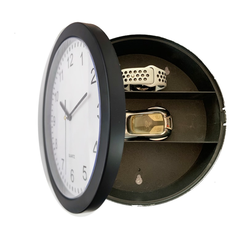 Premium Hidden Wall Clock Safe With Secret Compartment Storage 8