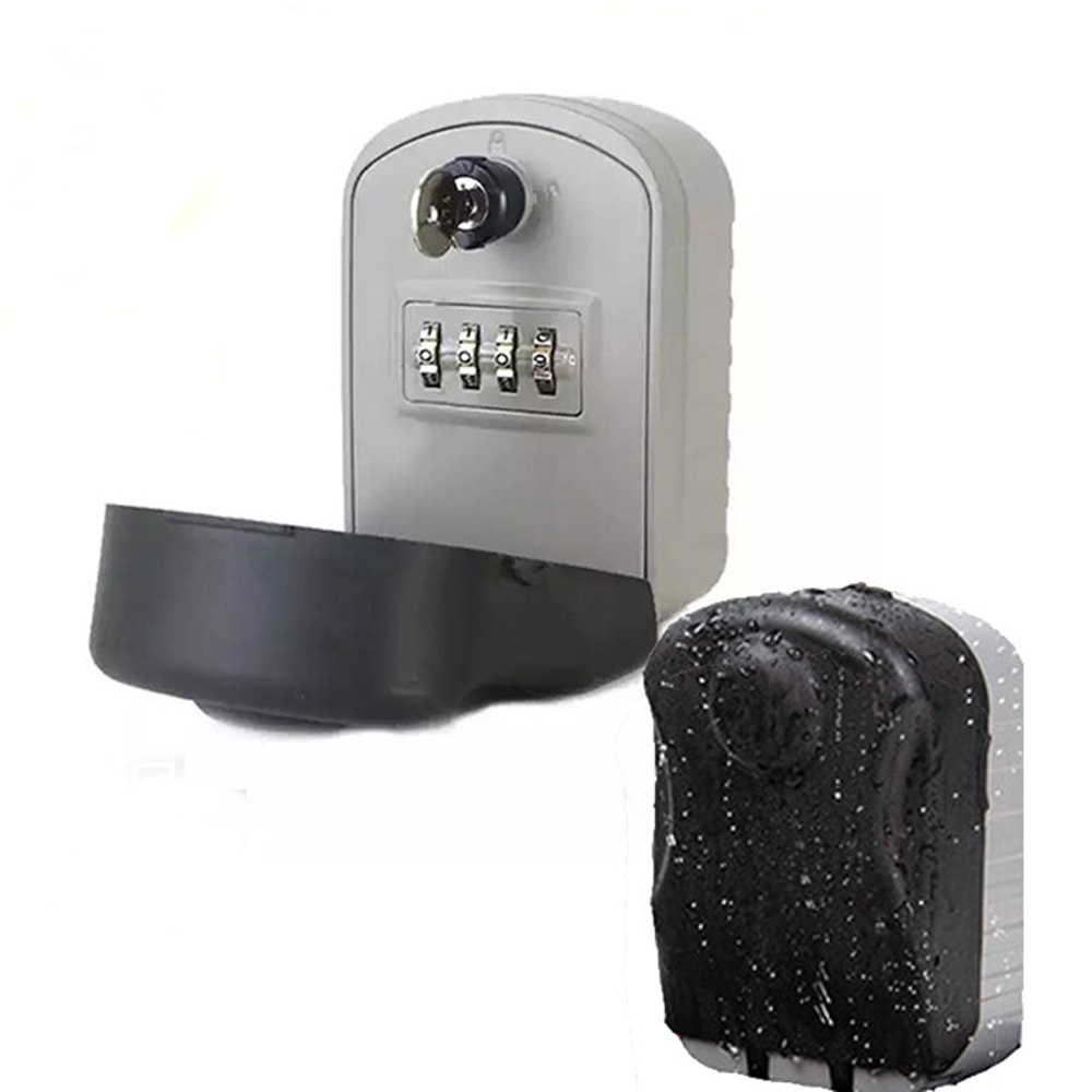 Premium Outdoor Wall Mounted Key Safe Lock Box with Resettable Combination