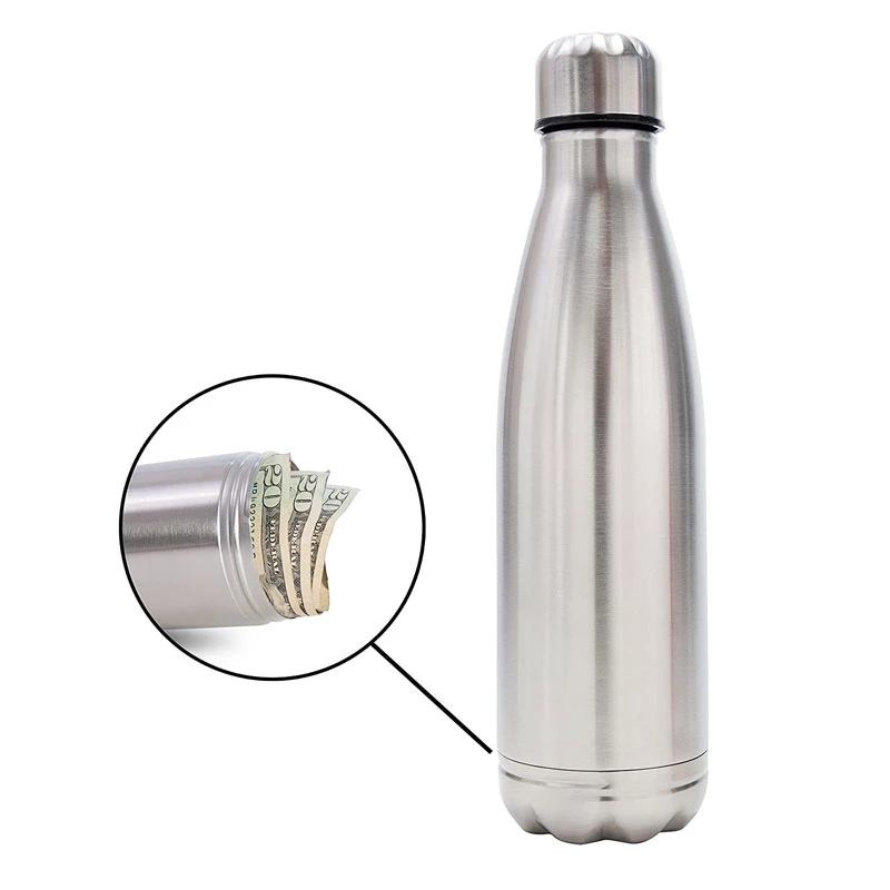 Discreet Diversion Water Bottle with Hidden Compartment Safe