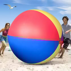 giant inflatable beach ball for outdoor lawn games and family fun