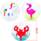 Transparent Inflatable Beach Ball Kids Pool Toy With Flamingo Unicorn Design 5
