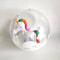 Transparent Inflatable Beach Ball Kids Pool Toy With Flamingo Unicorn Design 8