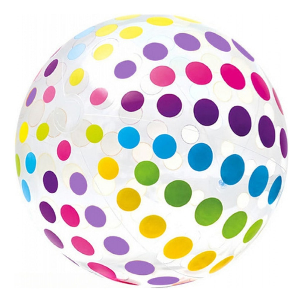 Colorful Transparent Inflatable Beach Ball for Pool & Summer Fun
