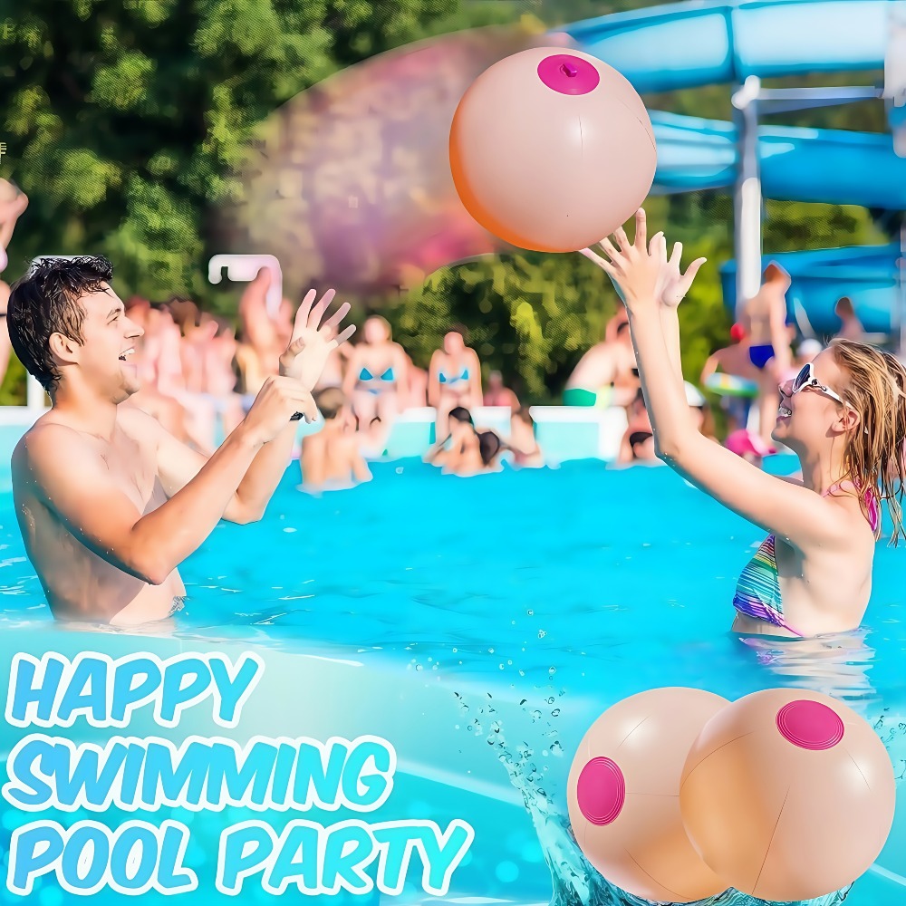Funny Inflatable Beach Ball For Pool Party Games And Luau Decorations 2