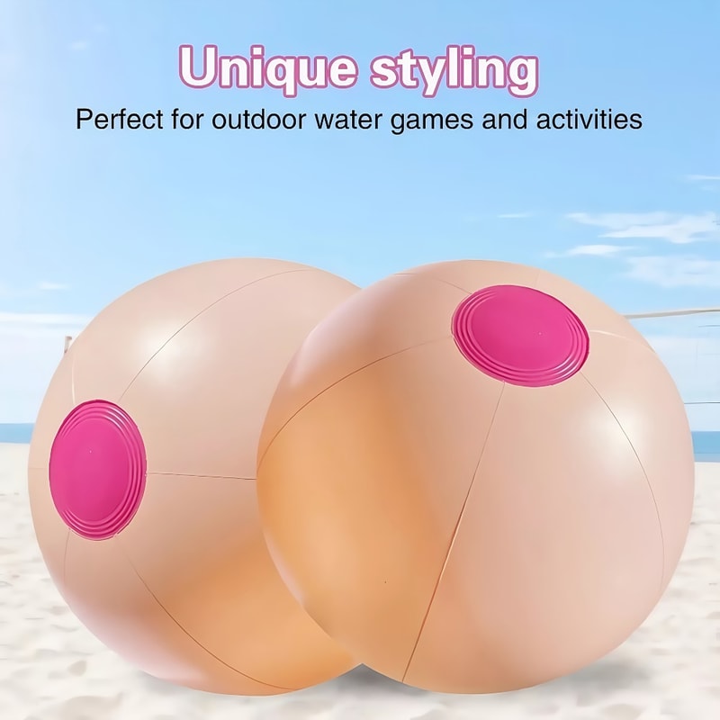 Funny Inflatable Beach Ball For Pool Party Games And Luau Decorations 1